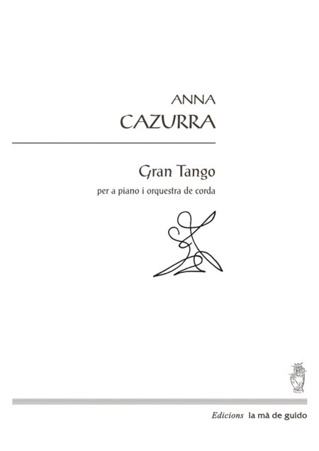 Gran Tango Sheet Music Anna Cazurra Orchestra