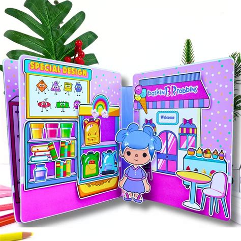 Toca Boca Shopping Mall Printable Diy Toca Boca Paper Doll House Paper