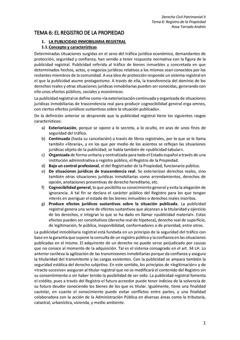 Tema Civil Patrimonial Derecho Civil Patrimonial Ii Tema