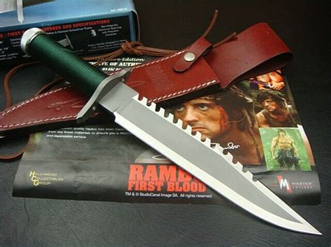 Rambo 1 First Blood Boot Dagger Survival Fixed Bowie Camping Hunting