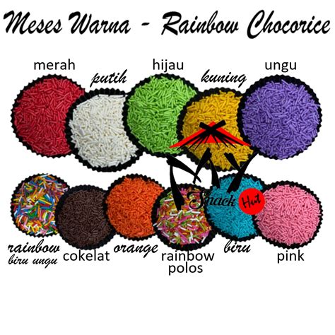 Jual MESES WARNA 100GR RAINBOW COKLAT COKELAT WARNI MESIS ORANGE