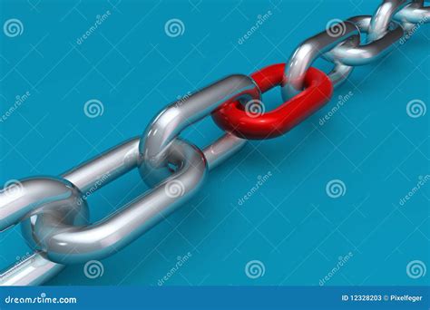 3d chain stock illustration. Illustration of connected - 12328203