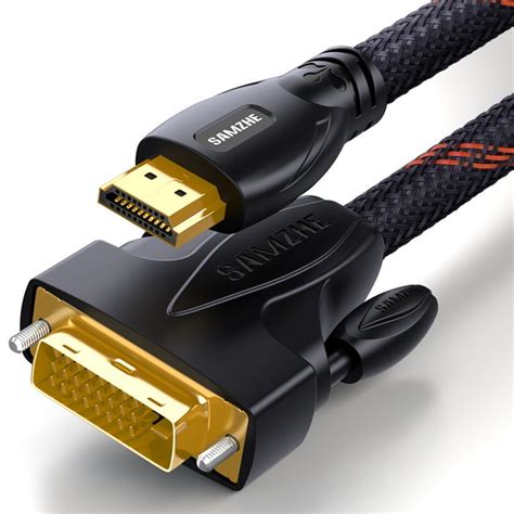 Samzhe Dvi To Hdmi Bi Directional Hdmi To Dvi 1080p Hdmi Cable Video