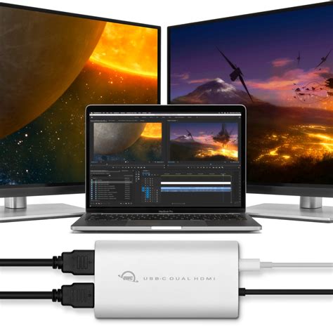 Owc Usb C Dual Hdmi 4k Display Adapter