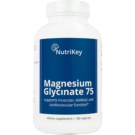 Magnesium Glycinate 75 180 Vegicaps Nutrikey