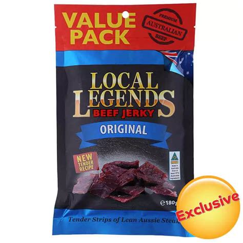 Local Legends Beef Jerky Original 180g Order Online Tops Supermarket