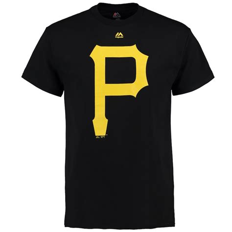 Pittsburgh Pirates Majestic Cooperstown Logo T Shirt Black