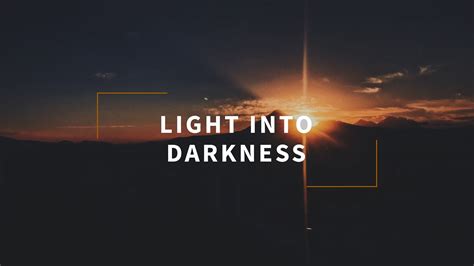 Light Into Darkness Pt Redemption City Church