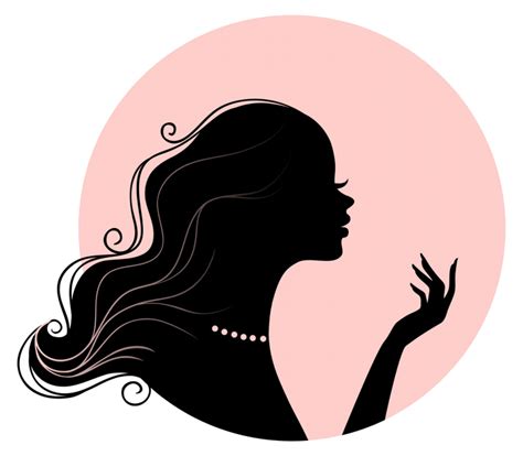 Female Face Silhouette Clip Art Silhouette Clipart Vintage Victorian