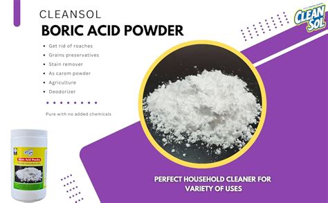 Cleansol Boric Acid Powder Gm Amazon In Health Personal Care