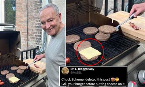 Chuck Schumer Is Roasted For Posting Picture Of Himself Grilling