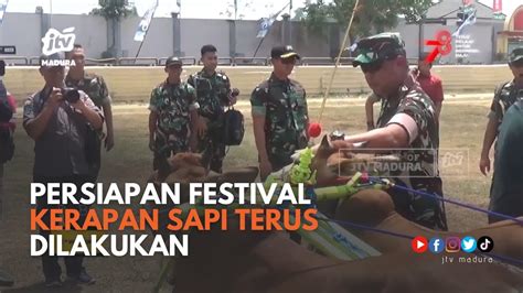 Danrem Bj Pantau Stadion Perang Mega Bintang Di Bangkalan Youtube