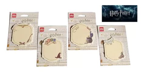 Set 4 Notas Adhesivas Harry Potter Tipo Post It Color Beige Cuotas