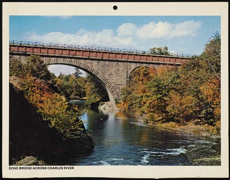 Charles River. Newton, MA. Echo Bridge across Charles River - Digital Commonwealth