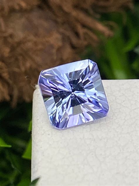 Mermaid Colour Tanzanite Cts Mm Unheated Tanzanite Cushion Cut