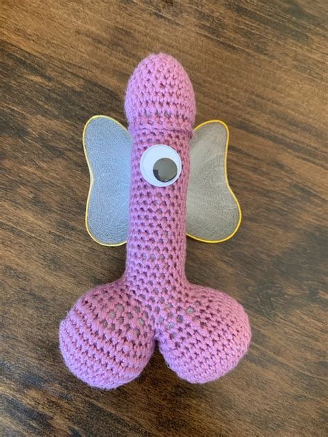 Crochet Penis Plush Penis Purple Penis Bachelorette Penis Etsy Uk