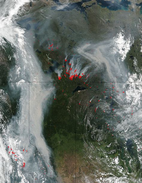 Fires And Smoke In Northern Canada