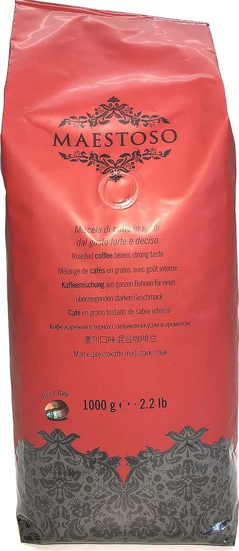 Caffé Mauro Kaffee MAESTOSO 1000g Bohne Amazon de Lebensmittel