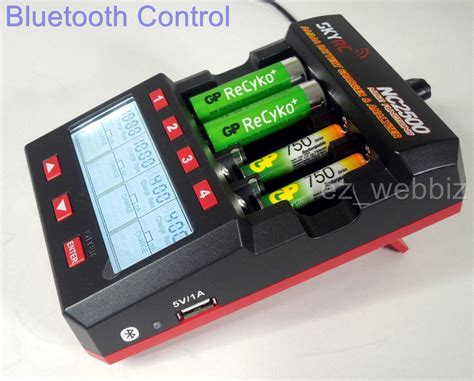 SkyRC NC2500 AA AAA NiMH NiCd Battery Charger Analyzer With Bluetooth