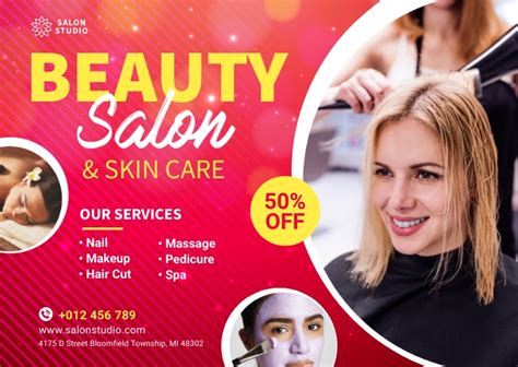 Beauty Salon And Spa Banner Template Postermywall