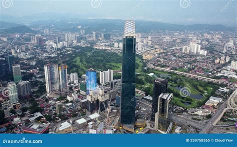 Aerial View The Exchange 106 Trx Tower 106 Tower Stock Video Video