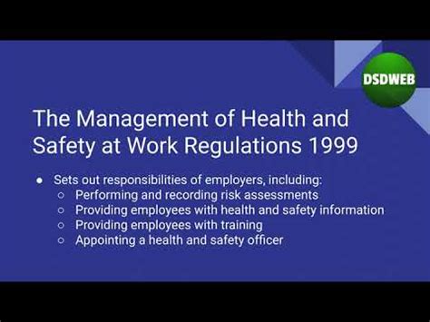 Identify Legislation Relating To Health And Safety In A Care Setting