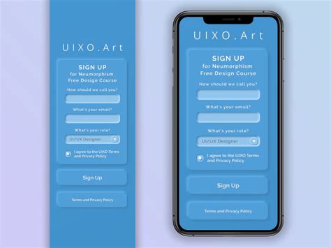 Neumorphism Sign Up Concept By Andrew Naichuk On Dribbble