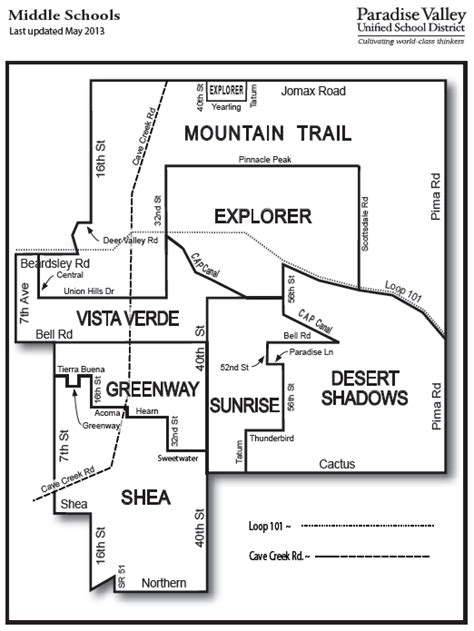 Paradise Valley School District Boundary Map