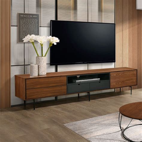 Mueble de Tv de estilo nórdico Riga con 4 cajones y 1 puerta Fabricado