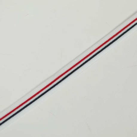 Mm Ruban Lastique Plat Tricot Bleu Blanc Rouge Pour Couture