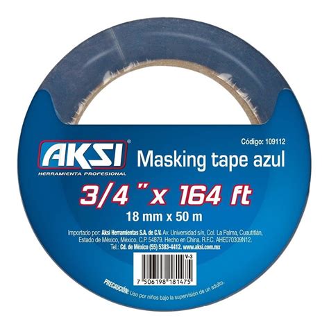 Cinta Masking Aksi Azul Mm Walmart