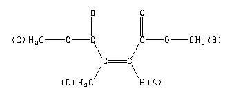 CITRACONIC ACID DIMETHYL ESTER 617 54 9 1H NMR Spectrum