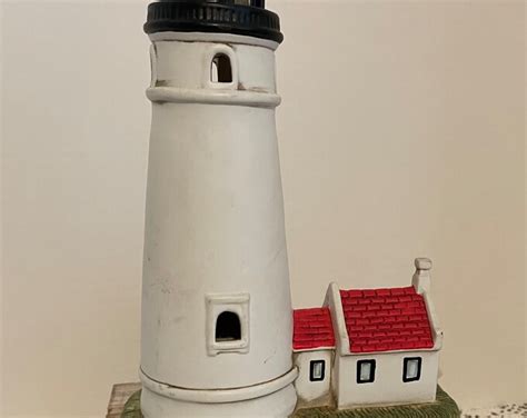 Vintage Lefton Haceta Head Light House Oregon Nightlight 1994 Geo Z