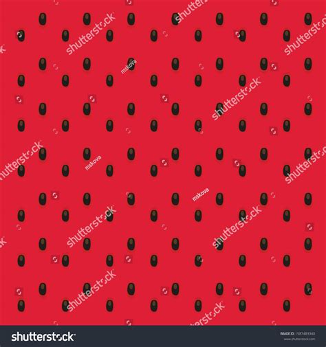 Watermelon Seamless Pattern Fruit Pattern Summer Stock Vector Royalty Free 1587483340