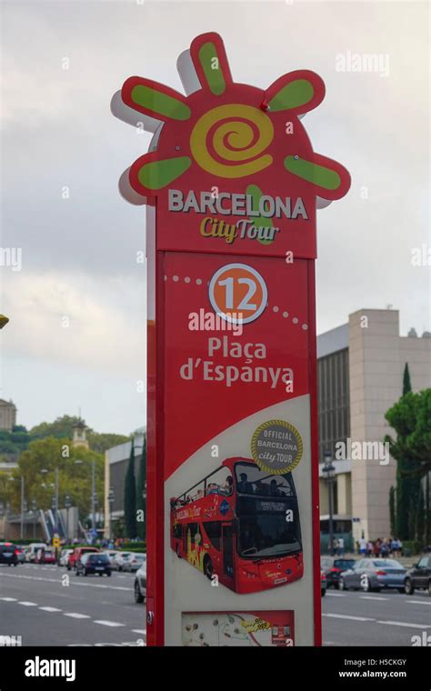 Barcelona bus tour - sightseeing tour Stock Photo - Alamy