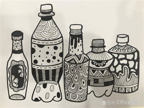 有线条瓶子简笔画简笔画图片大全