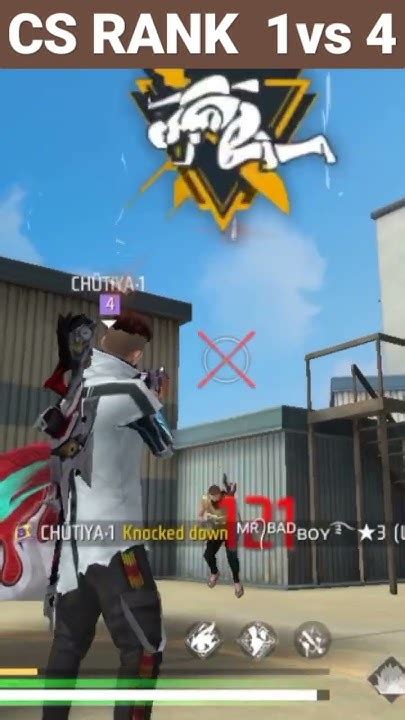 Cs Rank 1vs4 Situation😈😈😈🥵🥵🤯🤯🤯🤯 Freefire Viral Shorts Youtube