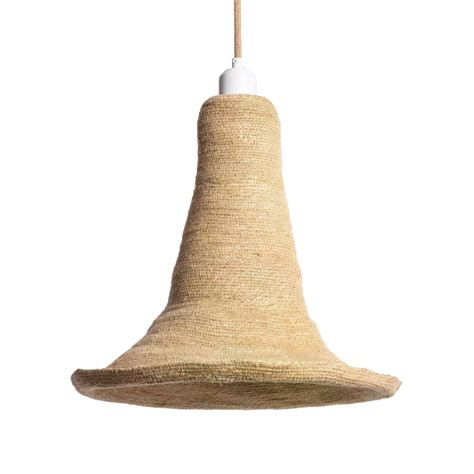 Lampa Wisząca Boho z Włókna Naturalnego Abruzzo Chiara E27 56cm ABR LW2