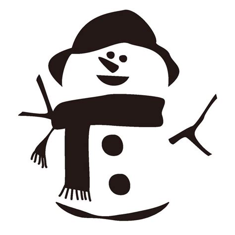 Festive Snowman Silhouette