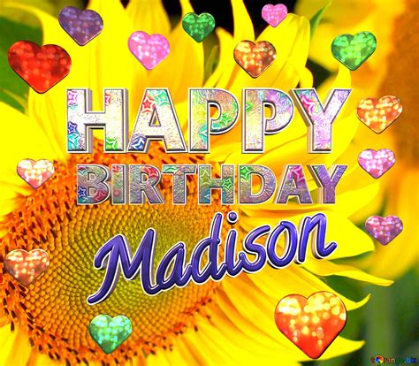 Madison Happy Birthday Flower Free Image - 2172