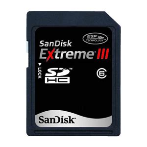 SanDisk 4GB Extreme III SD Card (SDHC) - Class 6 - review, compare prices, buy online