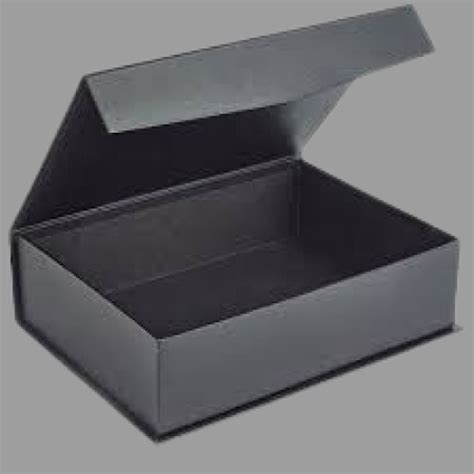 rectangle shape plain black hard cardboard boxes  packaging item