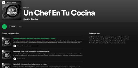 Spotify Estrena Podcast Original Que Revela Los Secretos De Grandes Chefs