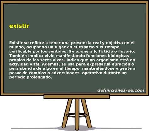 O Que Significa Existir - Significado de «existir»