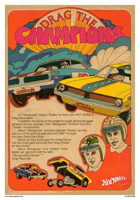 Vintage Reproduction Racing Poster Hot Wheels Drag Champions Etsy Racing Posters Hot Wheels