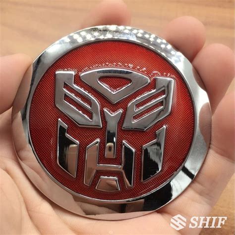 1 X Metal Red Transformer Autobot Car Emblem Badge Sticker Shopee