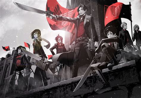 Attack on Titan Survey Corps HD Wallpaper by のりお