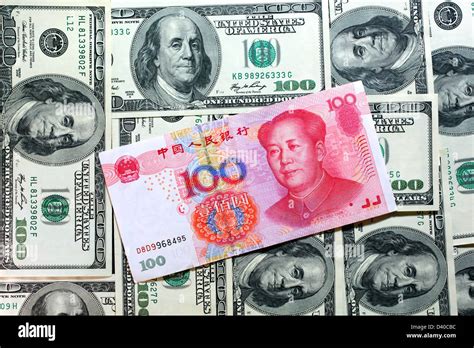 100 Cinese Yuan Banconota Con Mao Zedong E 100 Dollari USA Banconote