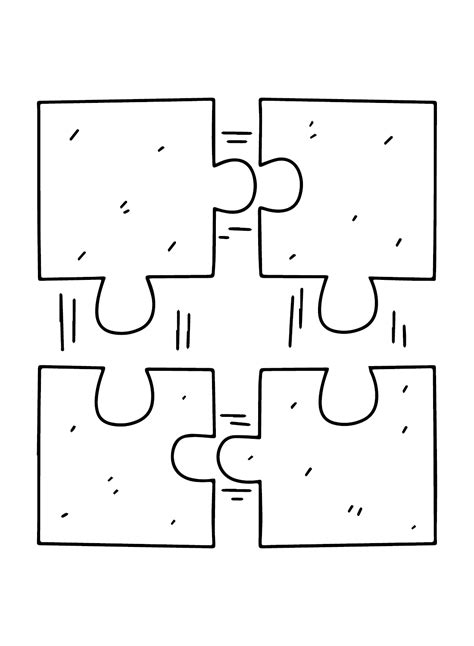 Jigsaw Puzzle Printable Coloring Page Free Printable Coloring Pages