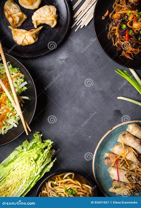 Chinese Food Background Stock Image Image Of Banquet 85691067